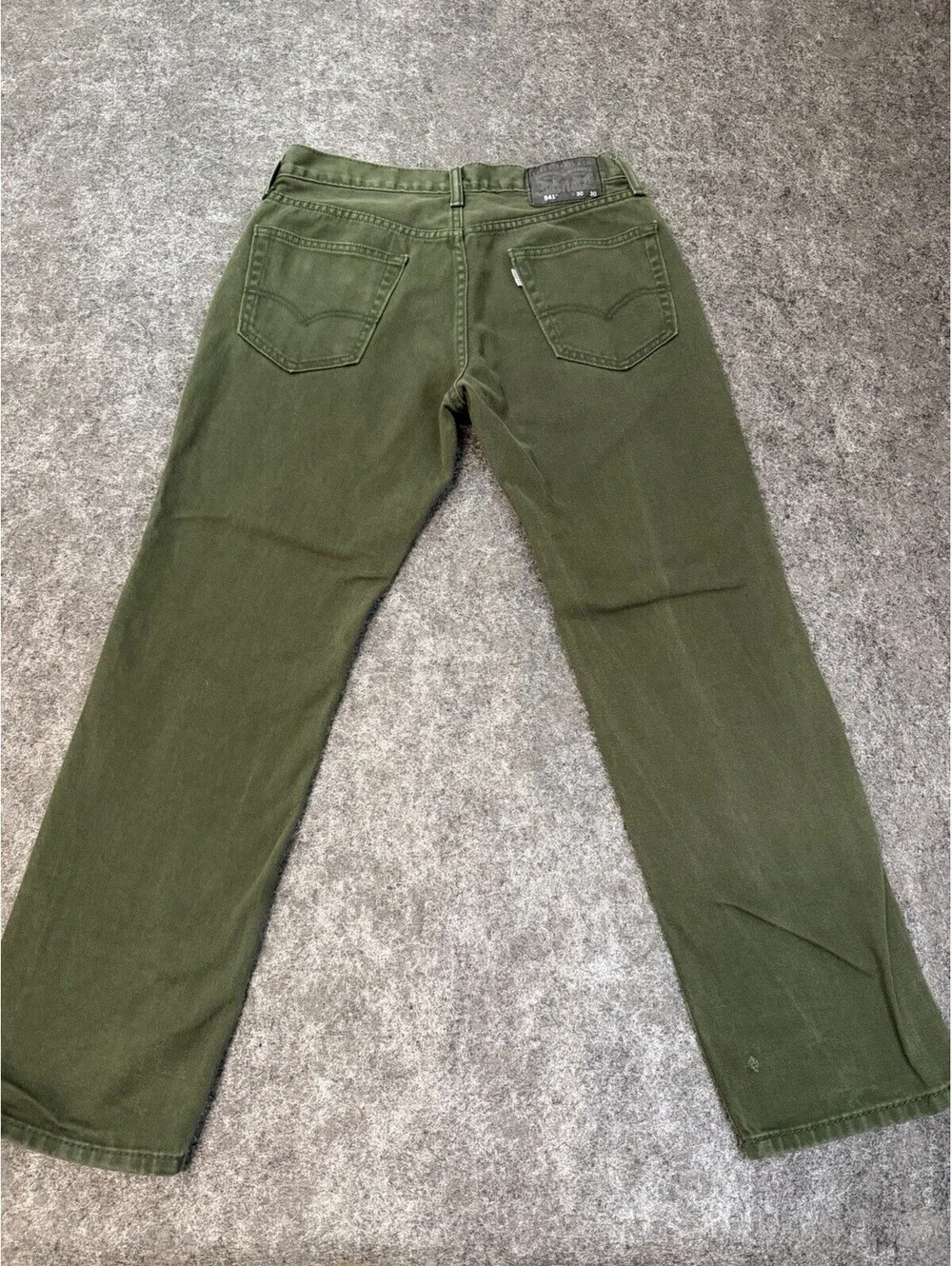 Levi’s 541 Athletic Fit Jeans Men’s 30x30 Olive Green Denim Five Pocket